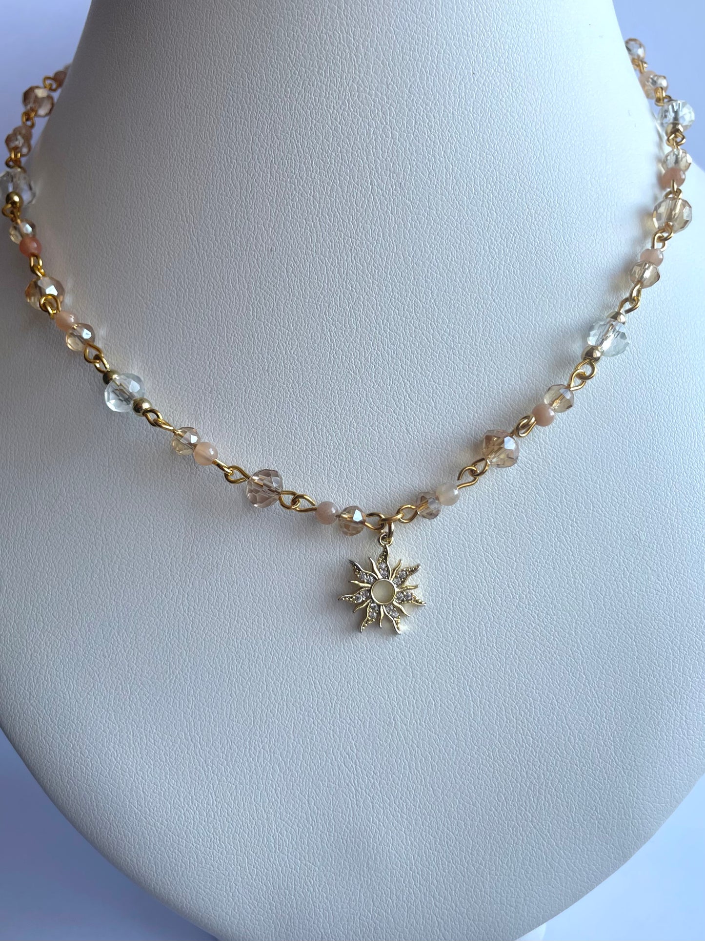 Golden Desert Sun Necklace