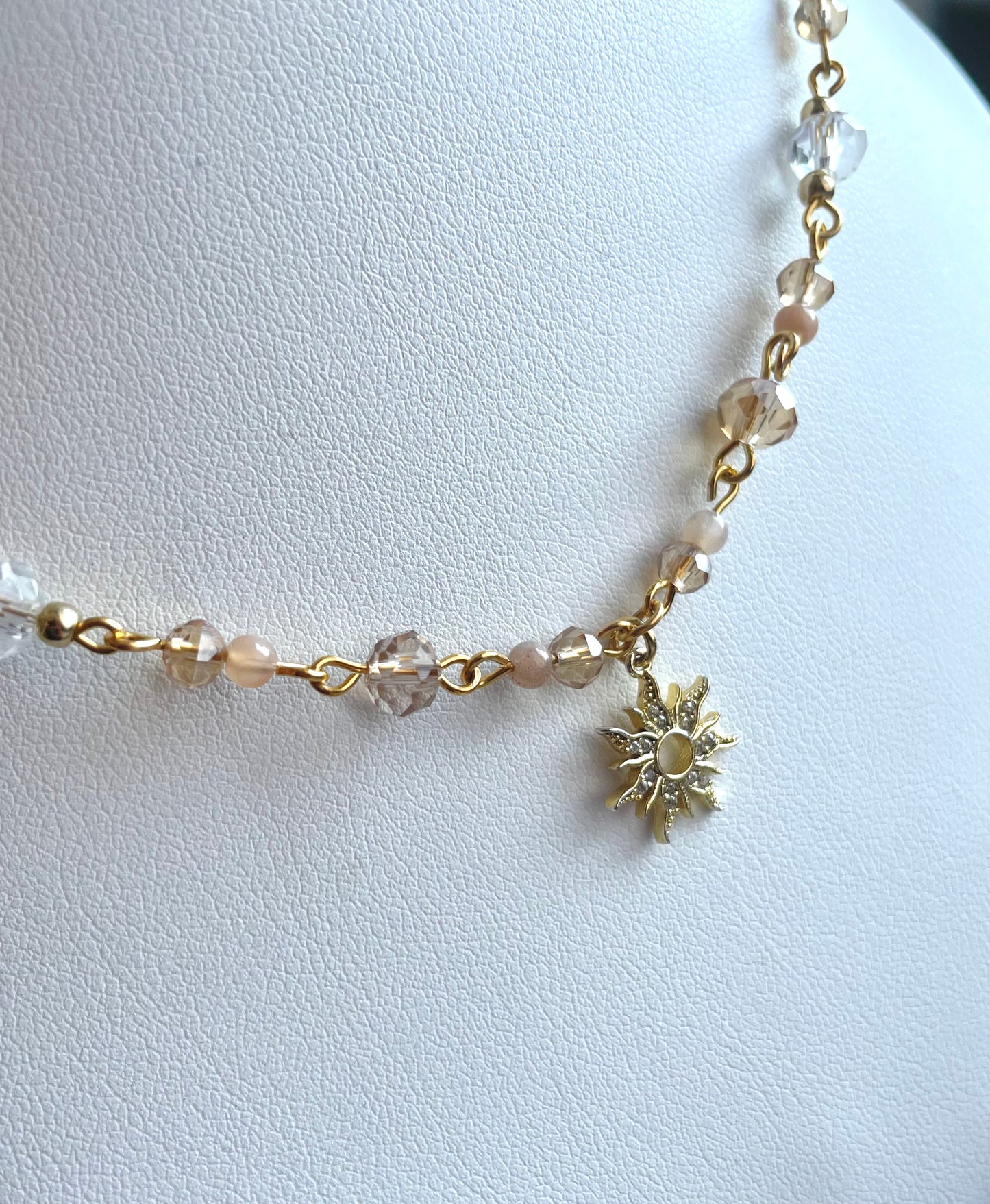 Golden Desert Sun Necklace