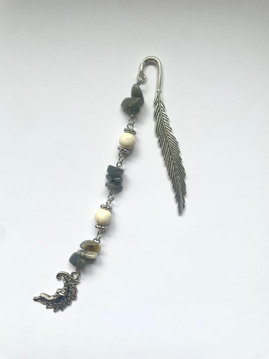 Labradorite Moon Bookmark